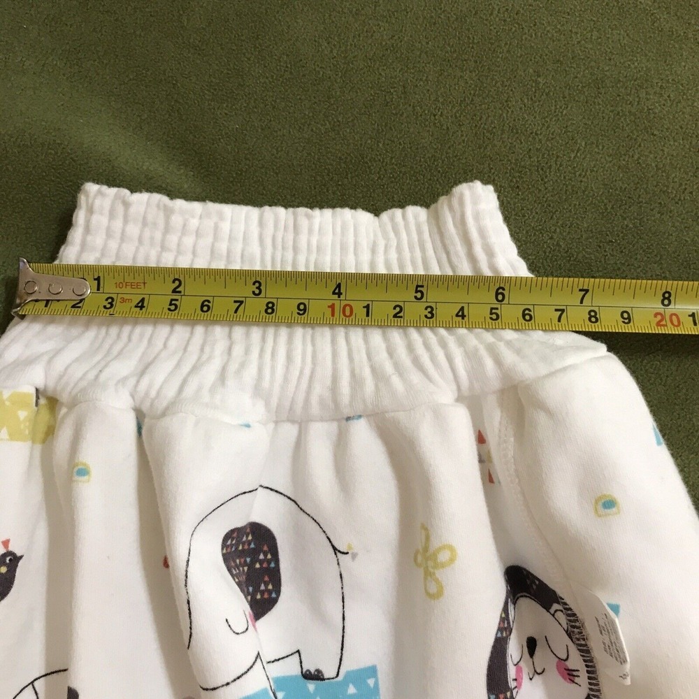 Unbranded Diaper Training Skirt White Animal Print High Waist Size L - Picture 7 of 7